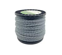 AOIUU Bobina a Spirale for Filo di Nylon Nero da 2 mm/2,4 mm/3 mm 100, Modello for decespugliatore, Tosaerba, diserbante da Giardino(2.4mmx100m)