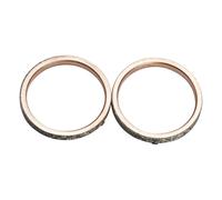 AOIUU Kit guarnizioni carter frizione, base testata motore moto compatibili con Y-a-m h-a XVS650 V Star 1997-2018(Exhaust Pipe Gasket)