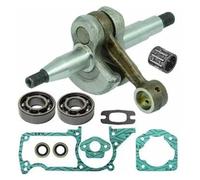 AOIUU Kit guarnizioni Cuscinetto paraolio Albero Motore 51 55, pistone 45 mm 46 mm, Adatto for Motosega H-u-s-q-v-a-r-n-a 50 51 55 EPA for Rancher 503573806(Crankshaft Kit)