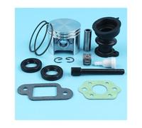 AOIUU Kit pistone da 42,5 mm con guarnizioni del collettore di aspirazione, guarnizione della linea del vuoto, adatto for S-t-i-H-L 025 MS250 MS 250 Chiansaw, gabbia for aghi di sfiato del serbatoio d