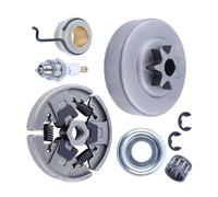 AOIUU Tamburo Frizione pignone 7T da 3/8 Pollici Adatto for Motosega S-t-i-H-=L MS310 MS390 029 039 Cuscinetto ad Aghi Rondella Ingranaggio a Vite Senza fine 1125 160 2002