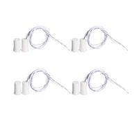 Aoje-Link RC-33B NC - Sensore di sicurezza per porte e finestre, con sensore di contatto, interruttore magnetico per controllo accessi e sistemi di allarme antifurto, colore: bianco, 4 pezzi