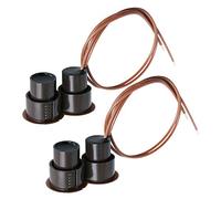 Aoje-Link RC-36 - Interruttore magnetico con sensore di sicurezza per porte e finestre, senza fili, per controllo accessi e sistemi di allarme antifurto, colore: marrone, 2 pezzi