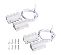 Aoje-Link RC-38A NC - Interruttore magnetico per porte e finestre con sensore di allarme per la sicurezza domestica e sistemi di allarme antifurto, colore: bianco, 2 pezzi