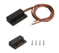 Aoje-Link RC-39 - Interruttore magnetico per porte e finestre con sensore di allarme per la sicurezza domestica, controllo accessi e sistemi di allarme antifurto, colore: nero, 1 pezzo