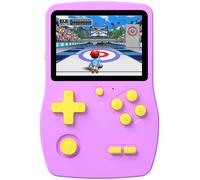 Aojiao 32 Bit Console Giochi Portatile per Bambini con 139 Videogiochi, Giocatore di Giochi con Schermo IPS da 3,0" e Batteria Ricaricabile, Mini Giochi da Viaggio Regali per Ragazzi Ragazze (Viola)