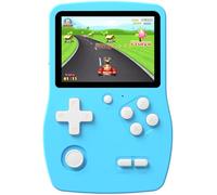 Aojiao 32 Bit Console Giochi Portatile per Bambini con 139 Videogiochi, Giocatore di Giochi con Schermo IPS da 3,0" e Batteria Ricaricabile, Mini Giochi da Viaggio Regali per Ragazzi Ragazze (Blu)