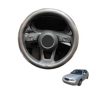 Aojiek Fibra di Carbonio Copertura Volante per Elantra/Avante XD 2000-2005 Antiscivolo Protezioni del Volante Forma Rotonda Auto Accessori Lucida,Grey