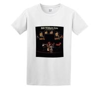 AOJIEXIAO Bill Withers Shirt Vintage Live At Carnegie Hall 1973 Limited Edition Men Adult Short Sleeve White M