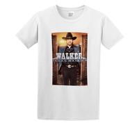 AOJIEXIAO Chuck Norris Walker Texas Ranger Men Adult Short Sleeve White XL