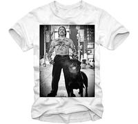 AOJIEXIAO Danny Trejo Machete Rodriguez from Dusk Till Dawn 100% Cotton Tshirts Men White L