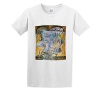AOJIEXIAO Excel Split Ver. Album Cover Band Music Heavy Metal Hard Men Adult Short Sleeve White L