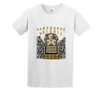 AOJIEXIAO Hawthorne Heights Skeletons Men Adult Short Sleeve White L