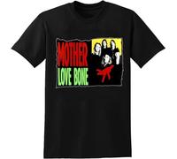 AOJIEXIAO Mother Love Bone T-Shirt Graphic Mens Basic Short Sleeve Unisex Cotton Casual T-Shirt Top Sweatshirt Short Sleeve Black M