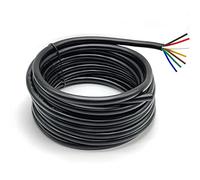 AOJO Cavo a 7 fili per rimorchio, 5 metri, 7 fili, per auto, colore: rosso, giallo, bianco, verde, marrone, nero, blu
