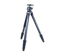 AOKA KF254C - Treppiede in carbonio + testa sferica BH33, nero/blu