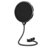 Aokeo Pop Filter, Microfono Filtro Antipop con Double Layer Schermo,Braccio Flessibile Stabilizzatore a Collo D'oca, Per Blue Yeti,Nano,Snowball ice,QuadCast s,SoloCas