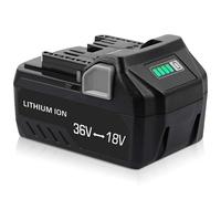 Aokicase Batteria di ricambio agli ioni di litio per Hitachi/Metabo HPT 18 V ~ 36 V/6,0 Ah, compatibile con utensili elettrici senza fili BSL36A18, BSL36B1836V, Metabo 18 V ~ 36 V (6000 mAh