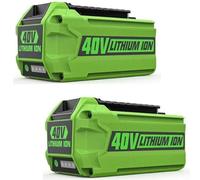 Aokicase Batteria di ricambio per Greenworks 40 V G-MAX 6.0 Ah Li-ion batteria, compatibile con utensili elettrici 29472 29462 2901319 25302 24322 (6000 mAh, confezione da 2