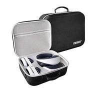 Aokicase Hard Shell Case for Playstation VR2 All-in-One VR Gaming Headset and Touch Controller, Portable Travel Case Storage Bag with Shoulder Strap (PS VR2, Black) GP-512