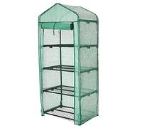 AOKID Copertura per serra resistente alle basse temperature, pieghevole, in PVC, soluzione anti-invecchiamento per piccole case di fiori e camerette, ideale per il giardino, colore verde