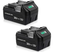 Aokikeisu Batteria di ricambio agli ioni di litio per Hitachi/Metabo HPT 18 V ~ 36 V/5,0 Ah, compatibile con utensili elettrici senza fili BSL36A18, BSL36B1836V, Metabo 18 V ~ 36 V (5000 mAh