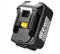 Aokikeisu Batteria di ricambio per Makita 18 V con indicatore LED BL1860 BL1850 BL1830, perfettamente compatibile con caricabatterie originali Makita da 18 V e utensili elettrici cordless (5000 mAh
