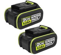 Aokikeisu Batteria di ricambio per Worx, 20 V, per utensili elettrici Worx, WA3016, WA307, WU535, agli ioni di litio (2000 mAh, confezione da 2)