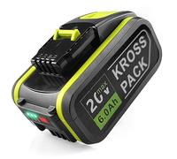 Aokikeisu Batteria di ricambio per Worx, 20 V, per utensili elettrici Worx, WA3016, WA307, WU535, agli ioni di litio (4000 mAh, 1 confezione)