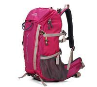 Aoking Zaino da Trekking 40 Litri, Zaino da Campeggio con Impermeabile e Poltiglia per Flusso d'aria per Viaggi Sportivi, Donne e Uomini, Rosso mattone