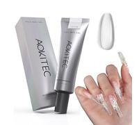 Aokitec Gel poliacrilico trasparente, 60g/2oz di gel poli per l'estensione delle unghie, gel acrilico per unghie, arte delle unghie fai da te, crea le tue unghie