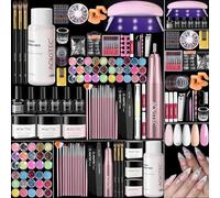 Aokitec Kit Unghie, Calendario Avvento 2025, Kit Semipermanente Unghie, Acrigel per Unghie, Smalto Gel Unghie UV, Fresa per Unghie, Lampada UV LED Unghie, Pratica la nail art, Regalo Compleanno Donna