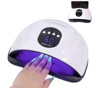Aokitec Lampada UV LED Unghie con supporto per telefono, Fornetto Unghie Luce UV Unghie UV Lamp Nails per smalti semipermanenti |Sensore automatico| Opzione a bassa temperatura 99s| Manicure &Pedicure