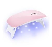 Aokitec Mini lampada per unghie portatile UV a forma di topo, lampada per unghie in gel tascabile con USB per tutti gli smalti gel, asciugatrice con 2 timer