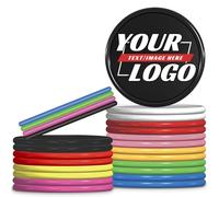 Aokizkdzsw 100/200/500/1000 Up Personalized Plastic Poker Chips, Custom Double Sided Color Printing, Drink Chips with Your Photo, Text, Logo, Custom Tokens 9 Colors