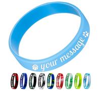 Aokizkdzsw Azuresun Braccialetti personalizzabili,Braccialetti personalizzati in silicone incisi per eventi e feste,Marketing e sensibilizzazione,Regali per coppie uomini e donne