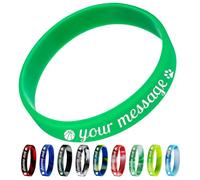 Aokizkdzsw Azuresun Braccialetti personalizzabili,Braccialetti personalizzati in silicone incisi per eventi e feste,Marketing e sensibilizzazione,Regali per coppie uomini e donne