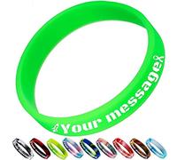 Aokizkdzsw Braccialetti Personalizzabili Bambini Gomma,Braccialetto Personalizzati Bulk in Silicone Incisi per Eventi e Feste,Marketing e Sensibilizzazione,Regali per Coppie Uomini e Donne