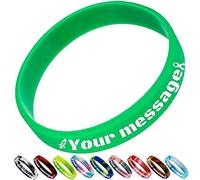 Aokizkdzsw Braccialetti personalizzabili,Braccialetti personalizzati in silicone incisi per eventi e feste,Marketing e sensibilizzazione,Regali per coppie uomini e donne, Silicone Wristband