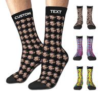 Aokizkdzsw Calzini Personalizzati con Foto, Personalizzate Calzini Uomo Idee Regalo Calzini Divertenti per le Degli di Natale