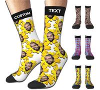 Aokizkdzsw Calzini Personalizzati con Foto, Personalizzate Calzini Uomo Idee Regalo Calzini Divertenti per le Degli di Natale