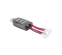 AOKoda Caricabatterie CX405 A 4 Canali con Porta Micro-USB, Compatibile con Batterie LiPo/LiHv 1S da 4,2 V/4,35 V per Elicotteri, Aerei, Giocattoli e