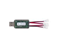 AOKoda Caricabatterie CX405 A 4 Canali con Porta Micro-USB, Compatibile con Batterie LiPo/LiHv 1S da 4,2 V/4,35 V per Elicotteri, Aerei, Giocattoli e