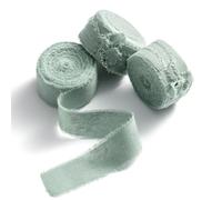 AOKSUNOVA Nastro di cotone 2,5 cm, nastro regalo in cotone, nastro in tessuto verde pastello