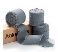 AOKSUNOVA Nastro di cotone, 3,8 cm, larghezza nastro per regali, per matrimonio, colore blu scuro