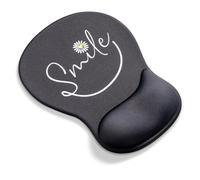 Aoksunova Tappetino per il mouse con cuscinetto in gel Astronauta con poggiapolso per il polso Tappetino per mouse con motivo Ergonomico con poggiapolsi Sorriso