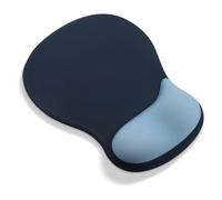 AOKSUNOVA Tappetino per mouse ergonomico, con cuscino in gel, con poggiapolsi, blu scuro, con poggiapolsi