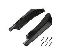 Aokvoh Spoiler Auto Paraurti Posteriore Universale Auto Diffusore Splitter Spoiler Protezione AntiGraffio Fibra Carbonio Nero Splitter Angolari Labbro Posteriore 2 Pezzi Spoiler Posteriore(Black)