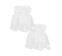 AOKWAWALIY 1 paio di maniche in pizzo eleganti the grat femmansoe partysau role play fot lolita, polsini in pizzo per polsi da donna, colore bianco