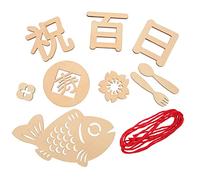 AOKWAWALIY 1 Set Cartello In Legno Cento Giorni Segni Mesi Del Bambino Centinaio Di Giorni Foto Prop Pietra Miliare Cerchi In Legno Pietra Miliare Mensile In Legno Baby Shower Festa